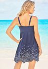 Floral Border Swim Dress, , on-hover image number null