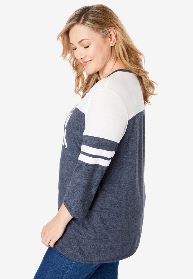 MLB Team Striped Raglan Tee, , alternate image number 2