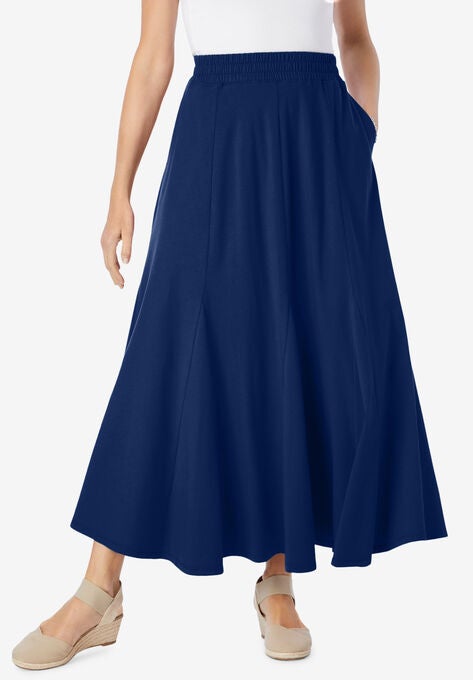 Knit Panel Skirt, , hi-res image number null