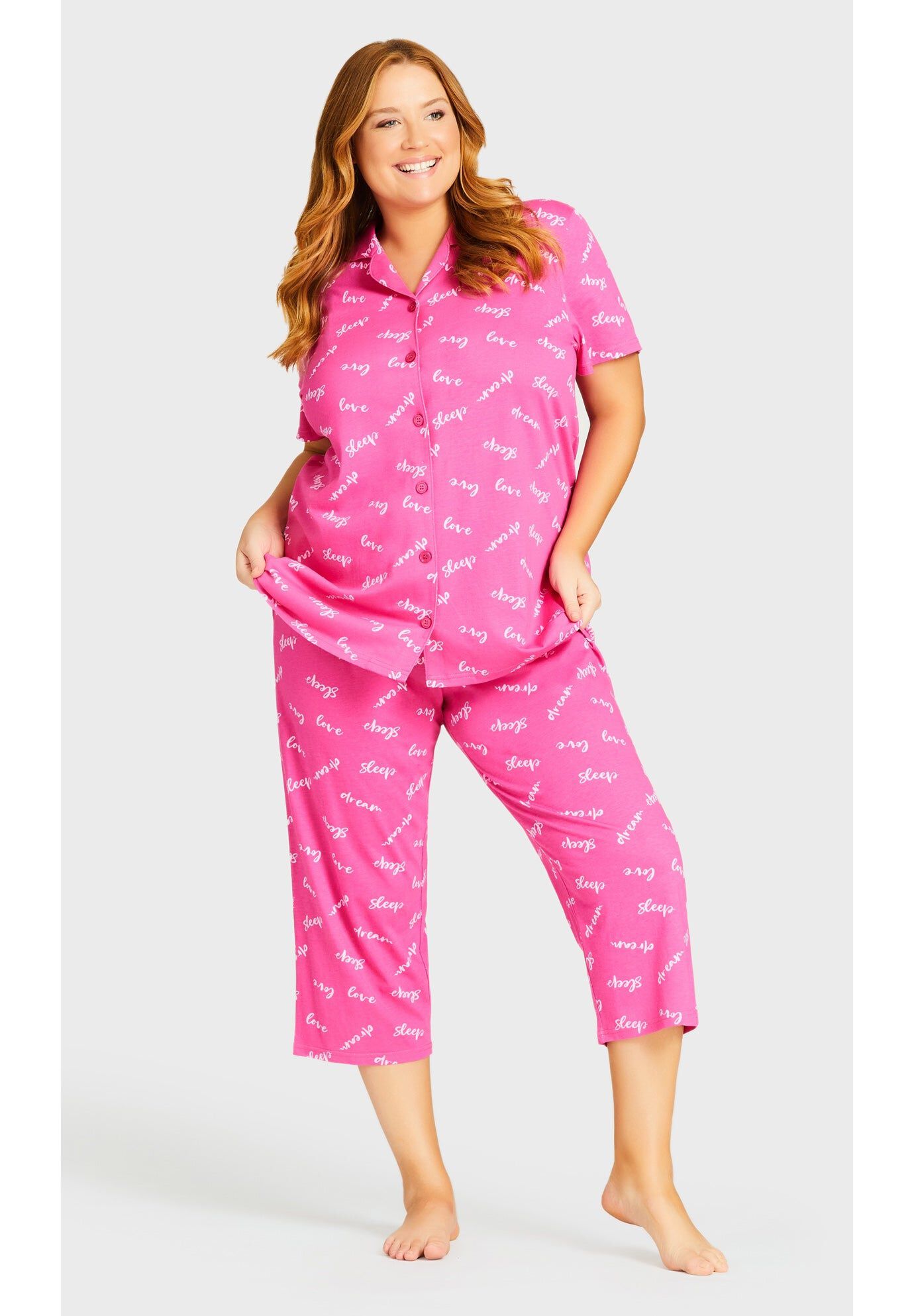 Button Sleep Top, SLEEP PRINT, hi-res image number 0