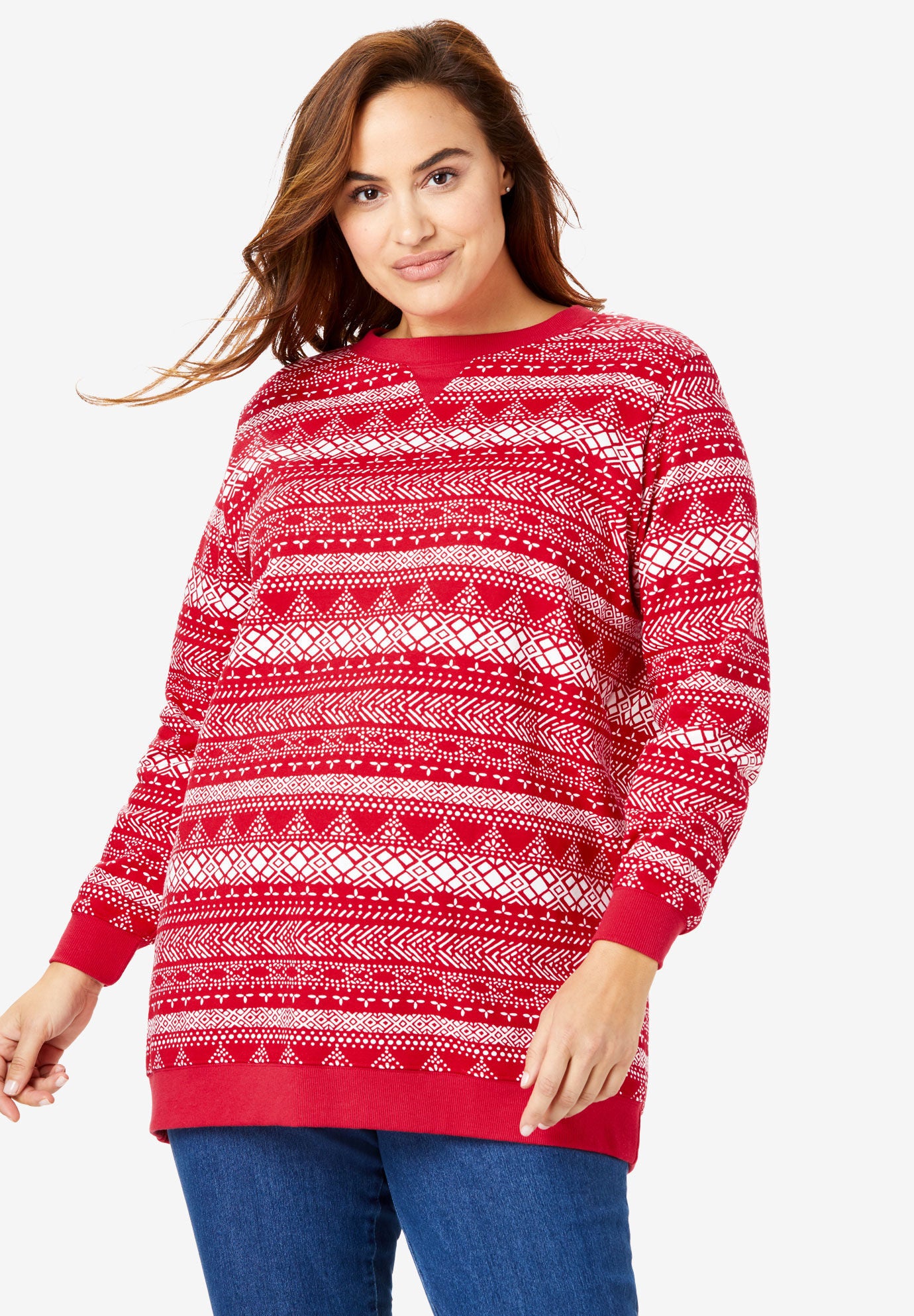 Roamans Womens Plus Size Deep V Button Cardigan