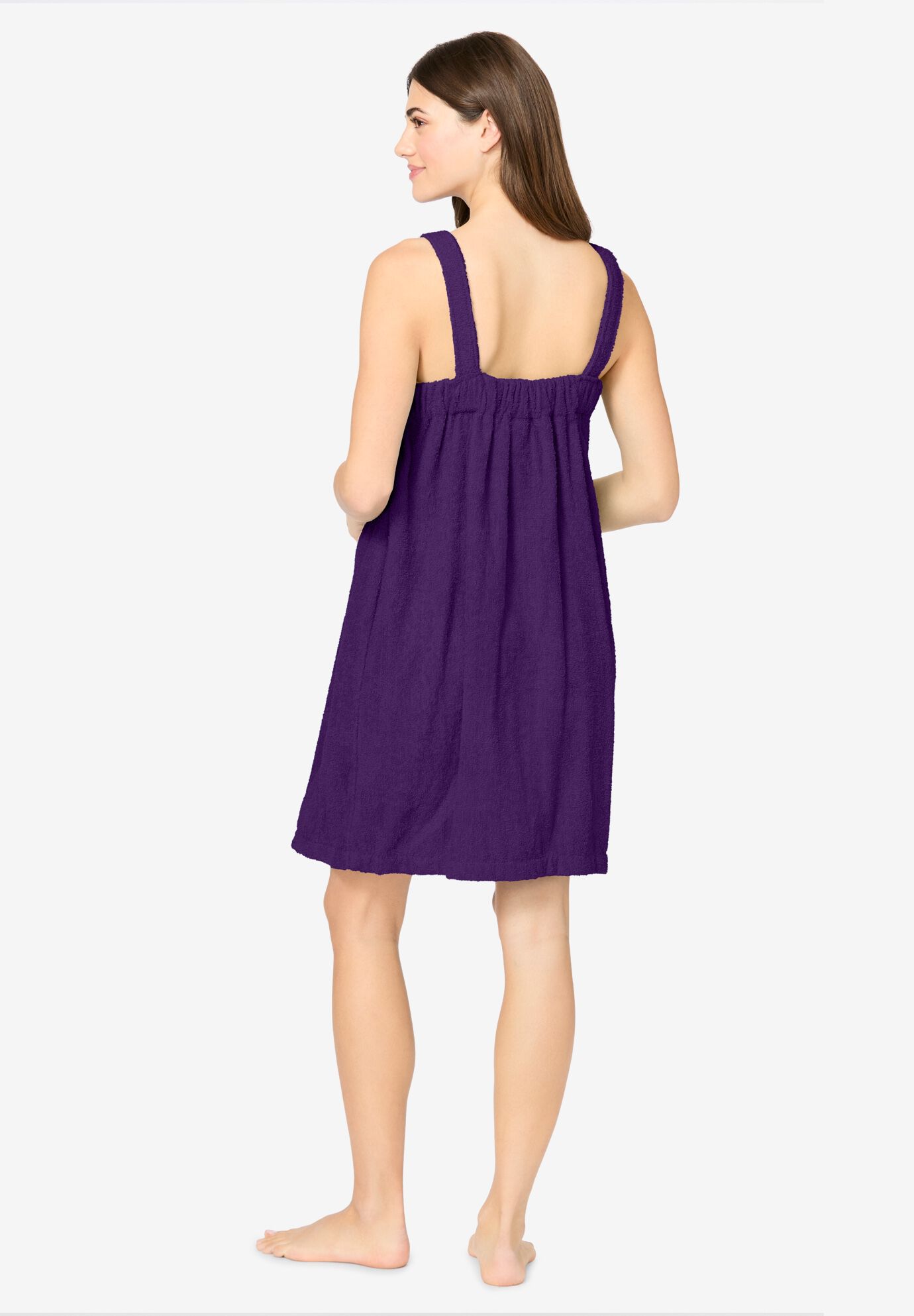 Terry Towel Wrap, RICH VIOLET, on-hover image number 1