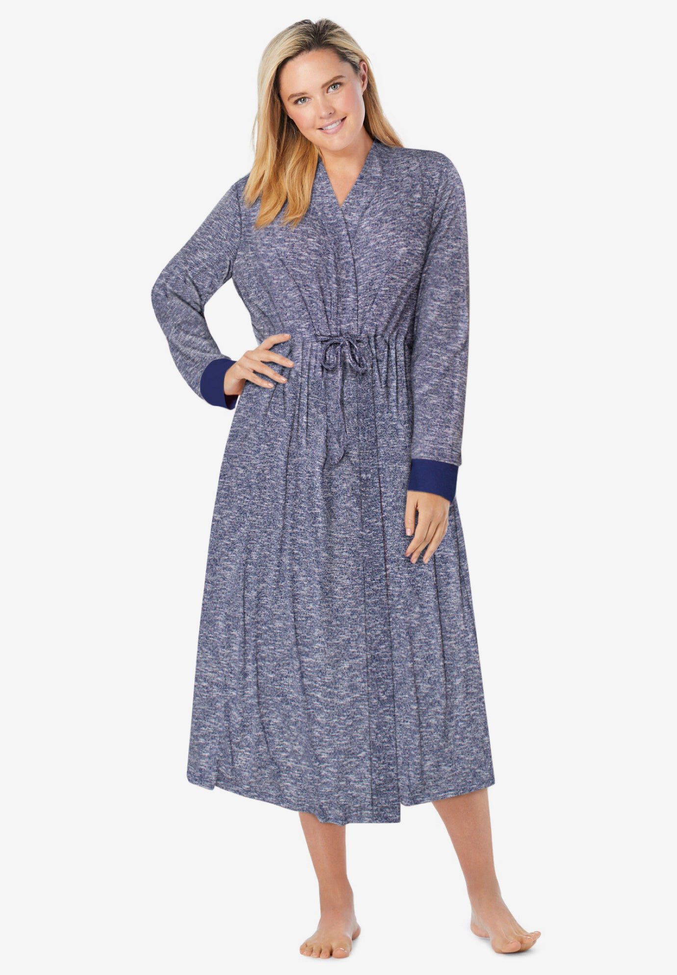 Marled Long Duster Robe | Fullbeauty Outlet