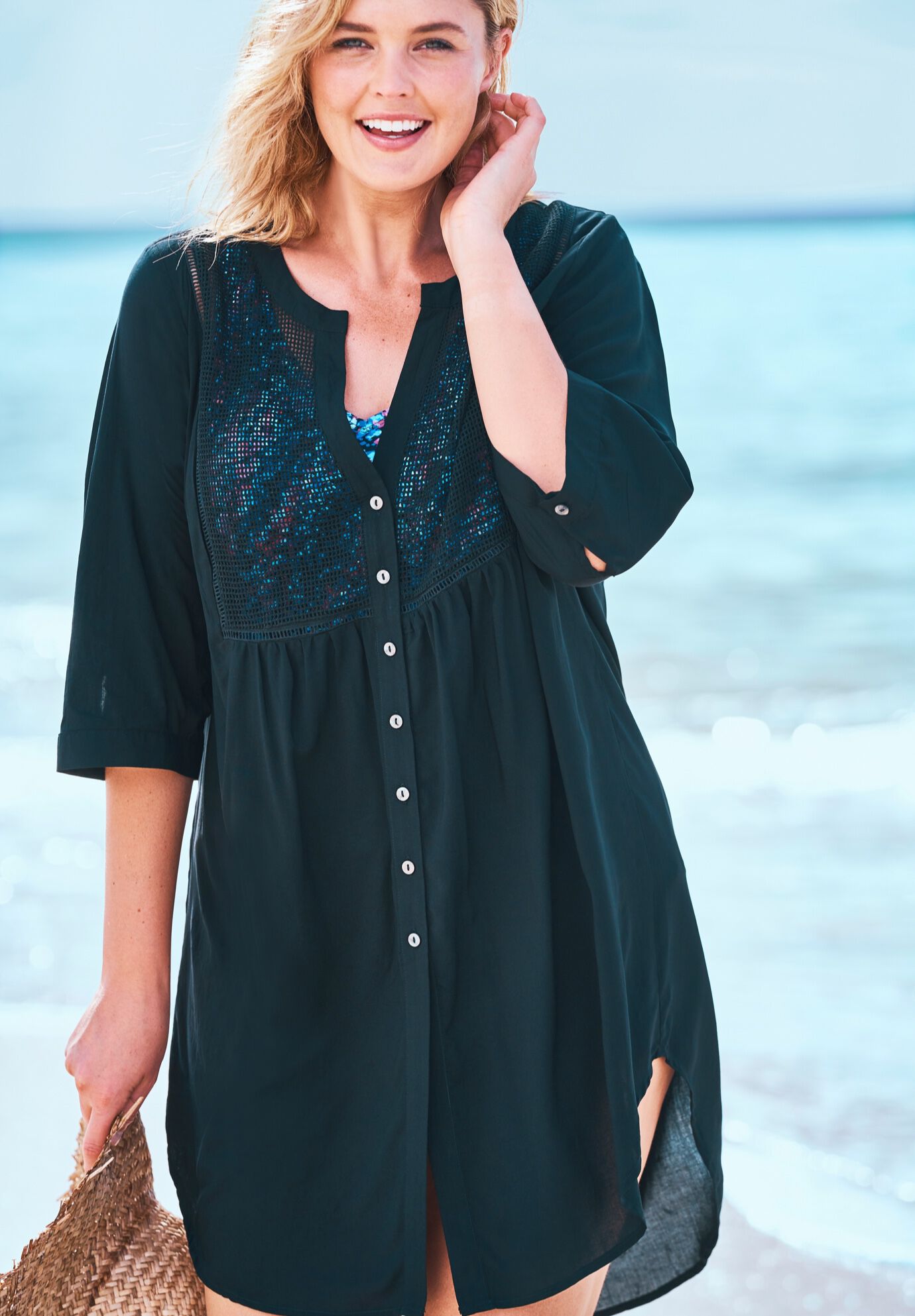 Cheap Plus Size Swimwear Cover Ups Fullbeauty Outlet