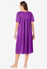Short Silky Lace-Trim Gown , , on-hover image number null