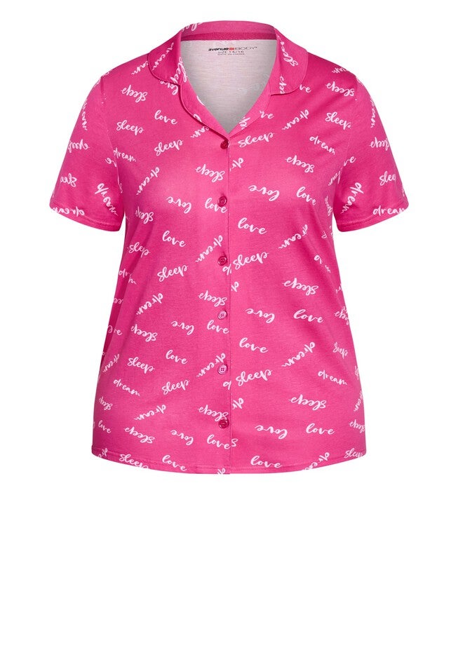 Button Sleep Top, SLEEP PRINT, alternate image number null