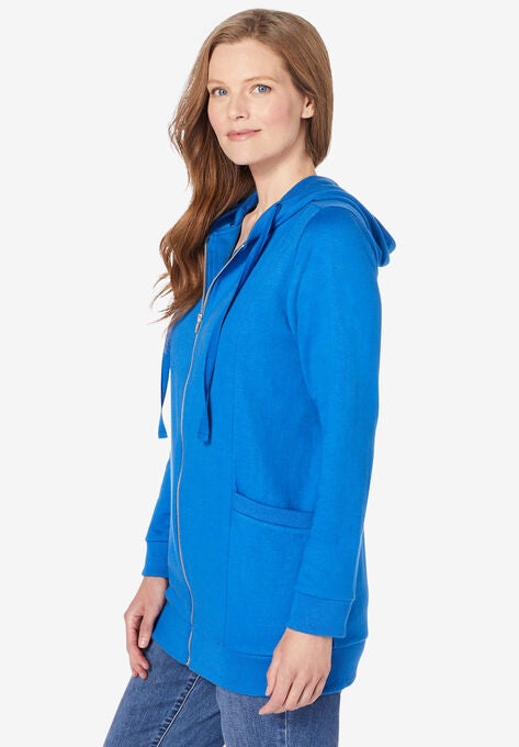 Zip Front Hoodie Jacket, , alternate image number null