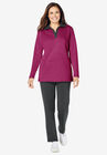 2-Piece Fleece Polo Set, RASPBERRY DARK CHARCOAL, hi-res image number null