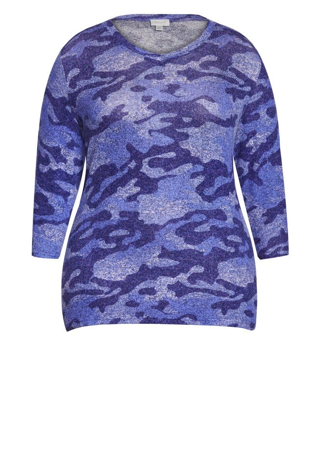 Hacci Camo Top, CAMO LILAC, alternate image number null