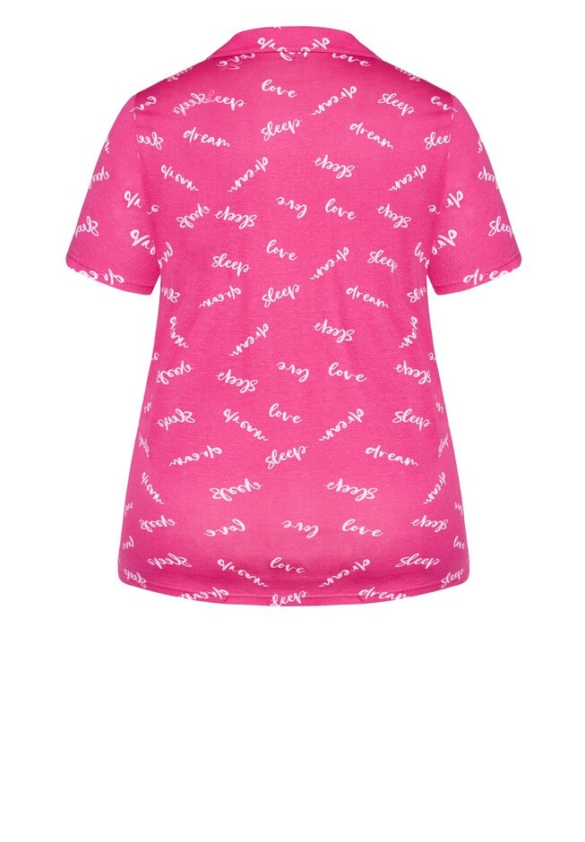 Button Sleep Top, SLEEP PRINT, alternate image number null