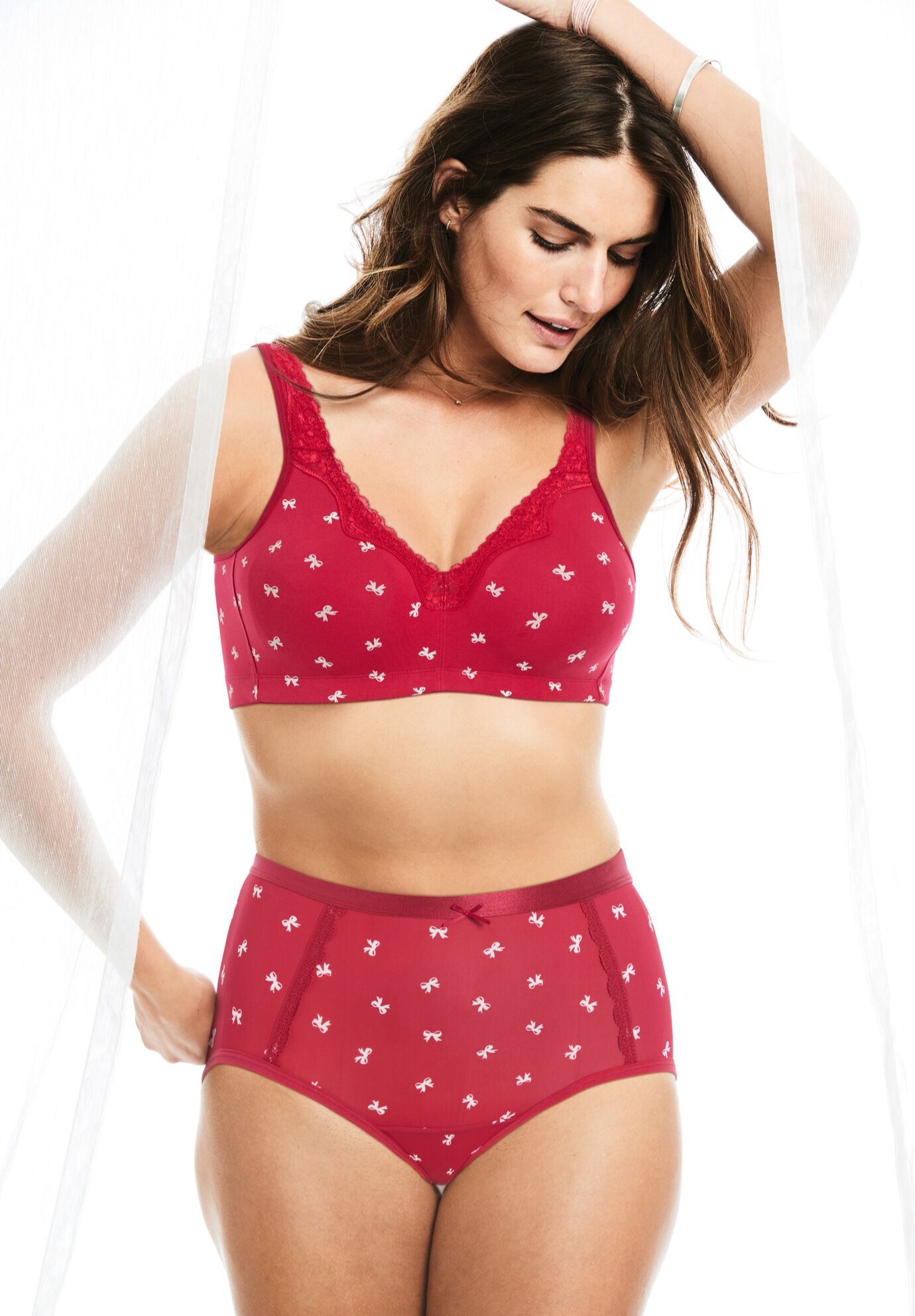 Cotton Comfort Wireless Bra, , alternate image number 6