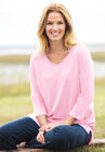 Perfect Three-Quarter Sleeve V-Neck Tunic, , alternate image number null