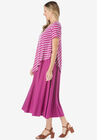 Asymmetric knit popover dress, , alternate image number null