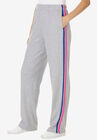 Double Side-Stripe Elastic Waist Pant, BRIGHT COBALT STRIPE, hi-res image number null
