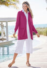Longer-Length Cotton Cardigan, , alternate image number null