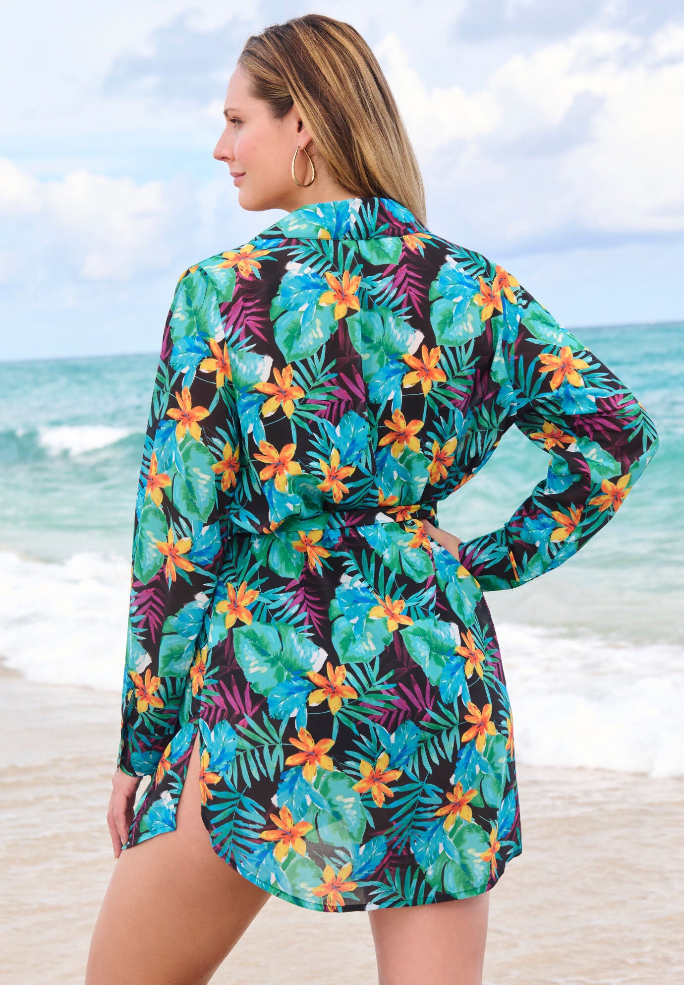 Button-Down Cover Up, , on-hover image number 1