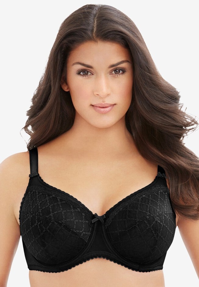 Wonderwire® Lace Underwire Bra 9845, BLACK, hi-res image number 0