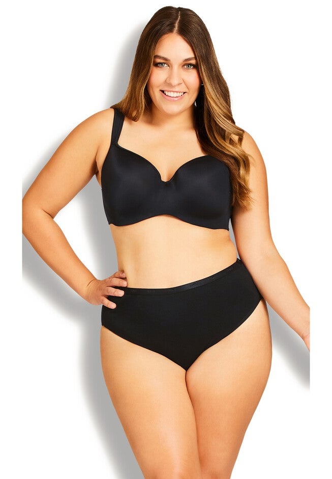 Basic Hi Cut Brief 3 Pack, BLACK, hi-res image number null