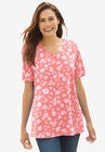 Perfect Short-Sleeve V-Neck Tee, , alternate image number null