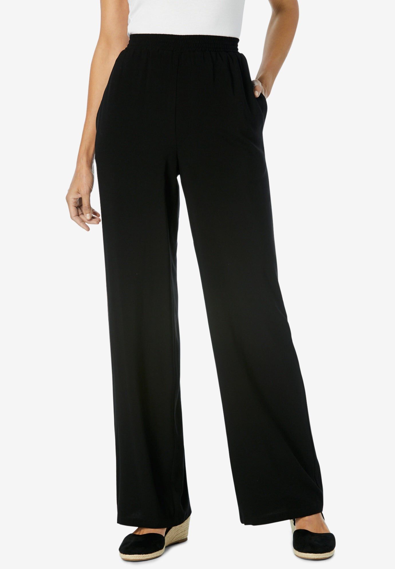 Pull-On Elastic Waist Soft Pants