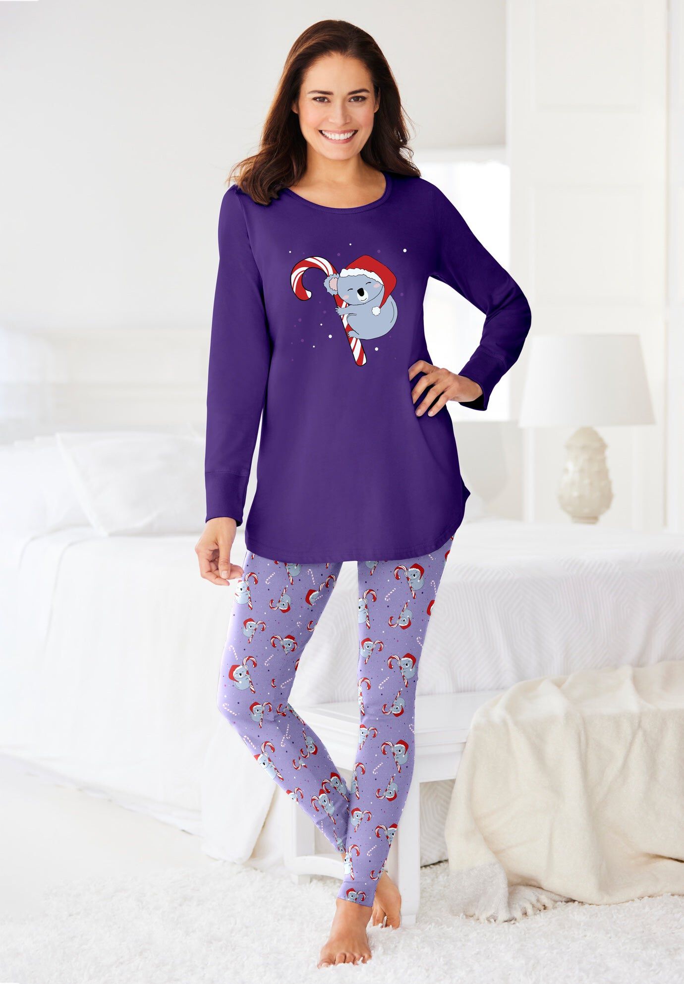 2-Piece PJ Legging Set , MIDNIGHT VIOLET PRINT, hi-res image number 0