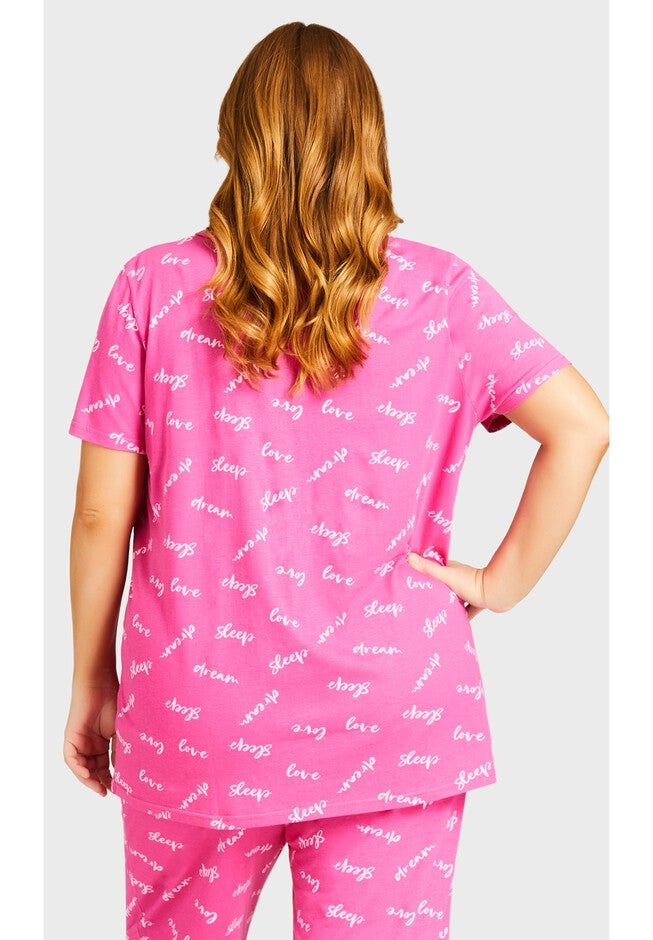 Button Sleep Top, SLEEP PRINT, alternate image number null