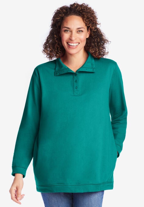 Sweatshirt Henley, WATERFALL, hi-res image number null