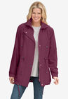 Fleece-Lined Taslon® Anorak, DEEP CLARET, hi-res image number null