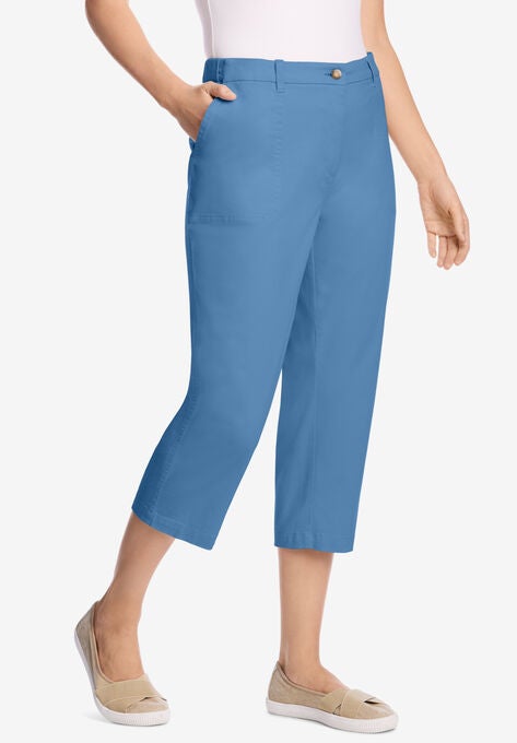 Freedom Waist Chino Capri, BLUE COAST, hi-res image number null