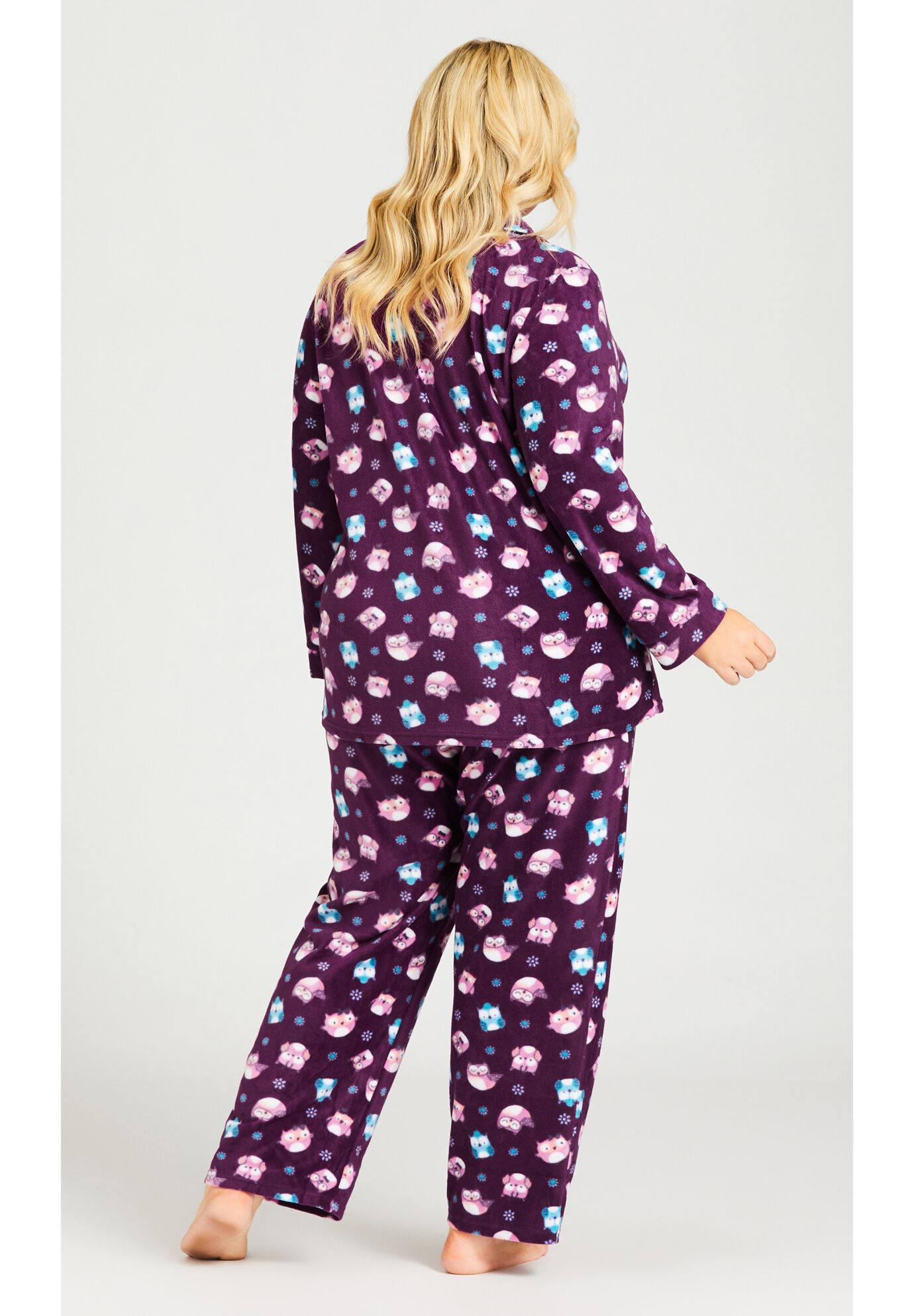 Button Owl Sleep Top, OWL PRINT, alternate image number 4