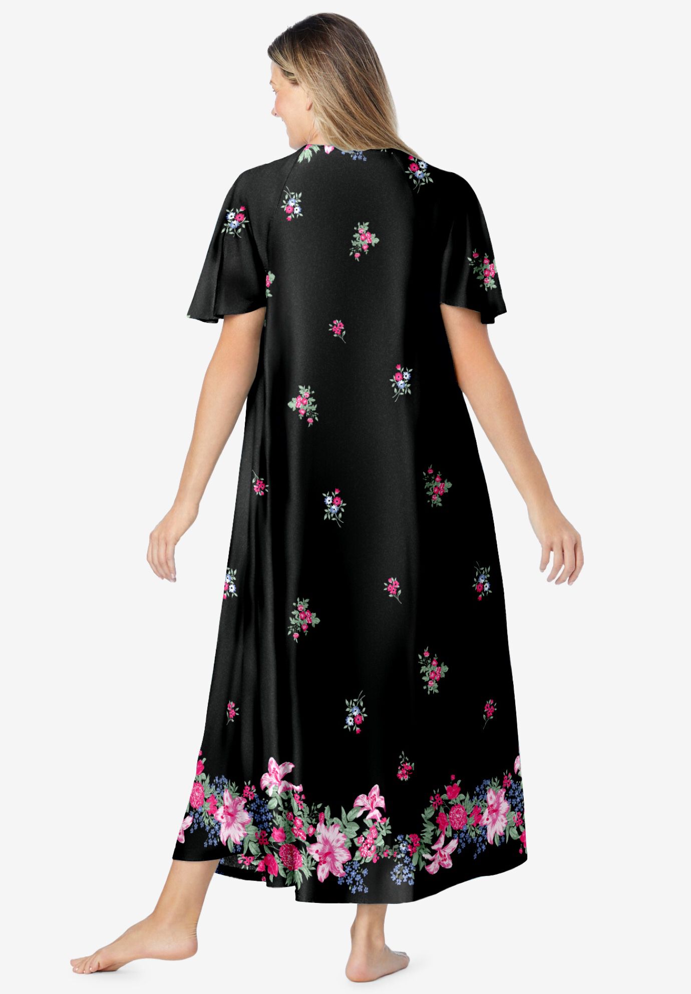 Sweeping Printed Lounger, BLACK LILY, on-hover image number 1