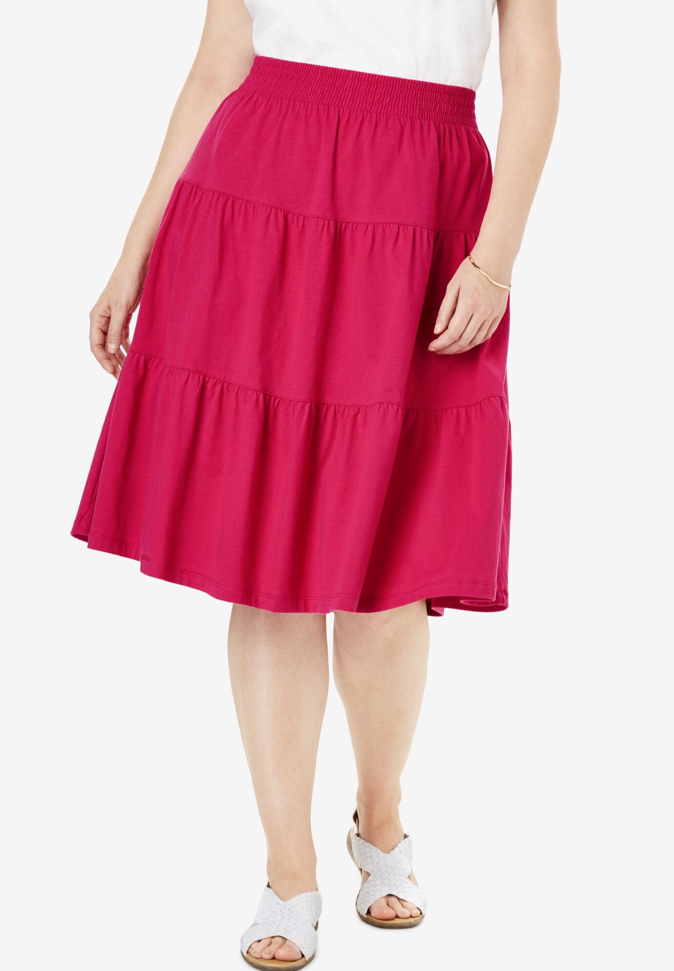plus size casual skirts