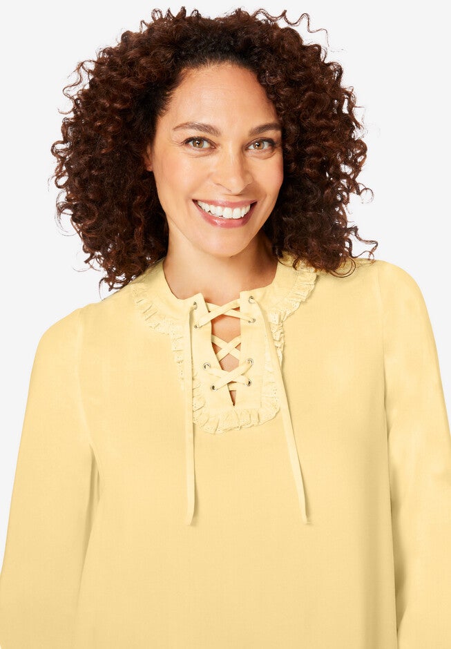 Lace Up Tunic, , alternate image number null