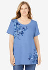 Floral Crewneck Tee, , alternate image number null