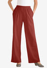 7-Day Knit Wide Leg Pant, RED OCHRE, hi-res image number null