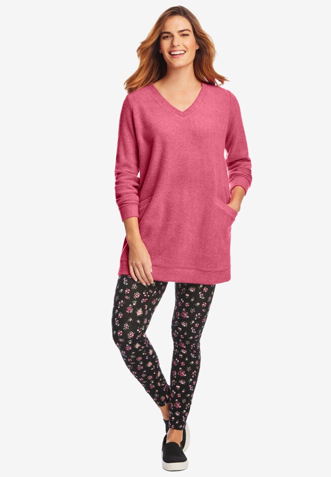 Sherpa Sweatshirt Tunic, , alternate image number 6