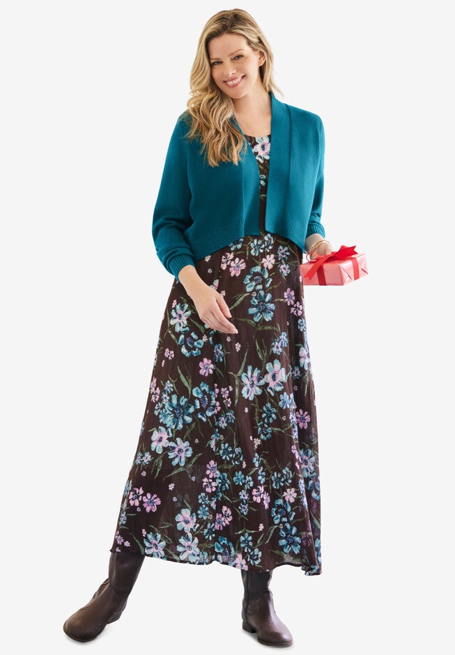 Long-Sleeve Cardigan, , alternate image number null