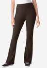 Stretch Cotton Bootcut Yoga Pant, CHOCOLATE, hi-res image number null