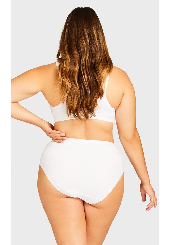 Comfort Hi Cut Brief, WHITE, on-hover image number null