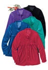 Smocked velour 25&#34; bed jacket by Only Necessities&#174, , alternate image number null