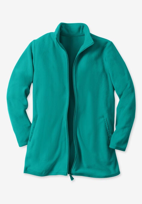 Zip-Front Microfleece Jacket, , alternate image number null