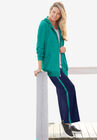 Zip Front Hoodie Jacket, WATERFALL, hi-res image number null