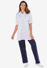 Short-Sleeve Polo Tunic, , alternate image number null