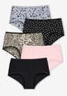 Stretch Cotton Brief 5-Pack, GREY HEART PACK, hi-res image number null