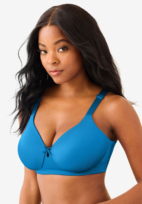 Back-Smoothing Wireless T-Shirt Bra , POOL BLUE, hi-res image number null