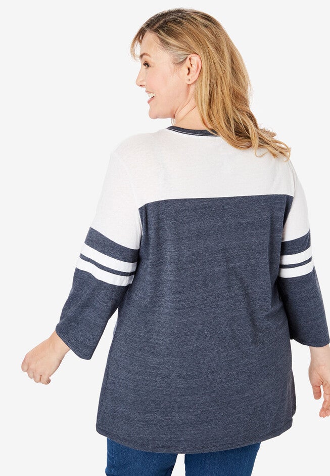 MLB Team Striped Raglan Tee, , on-hover image number 1