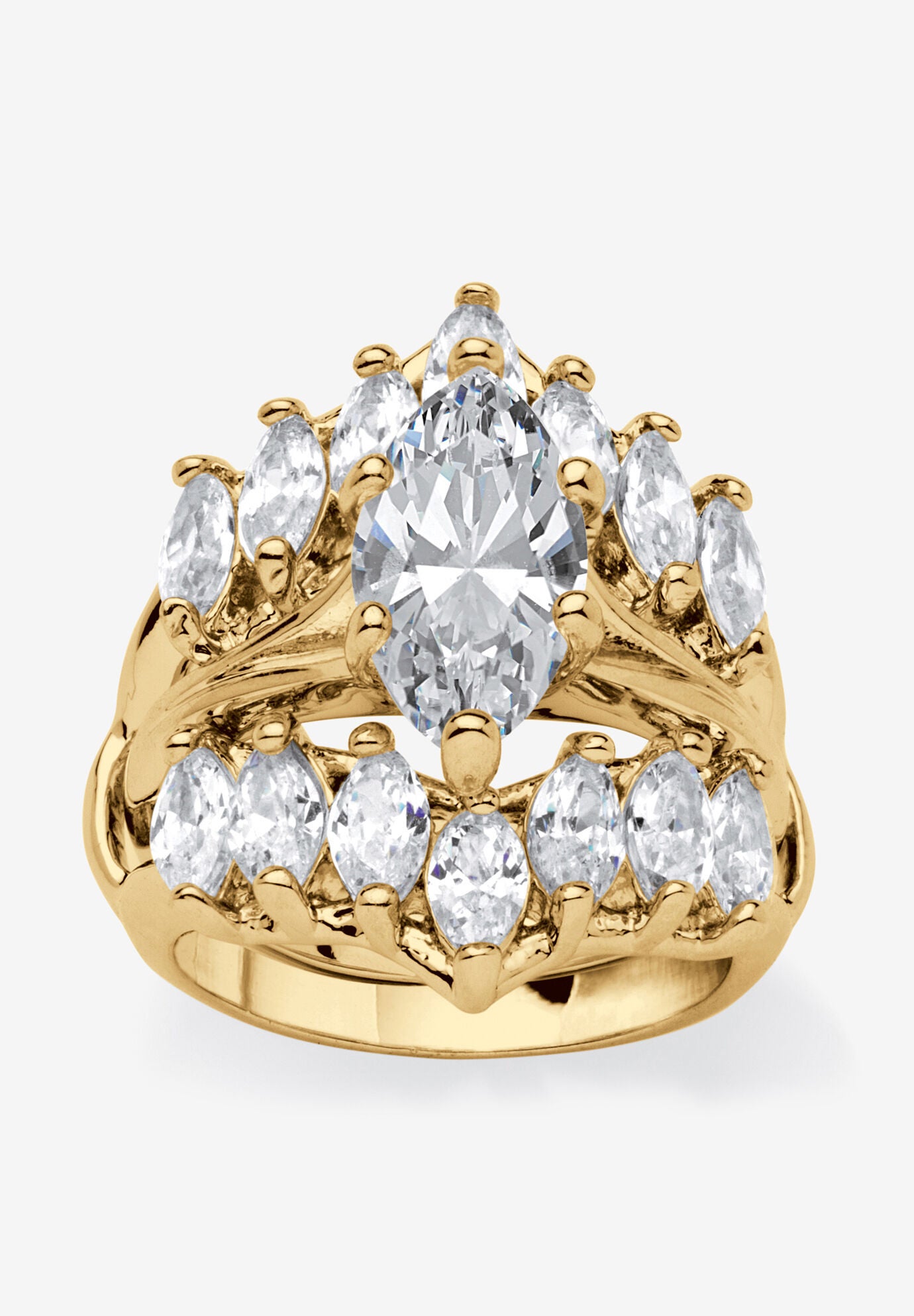 Marquise cubic zirconia best sale wedding sets