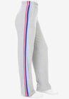 Double Side-Stripe Elastic Waist Pant, , alternate image number null