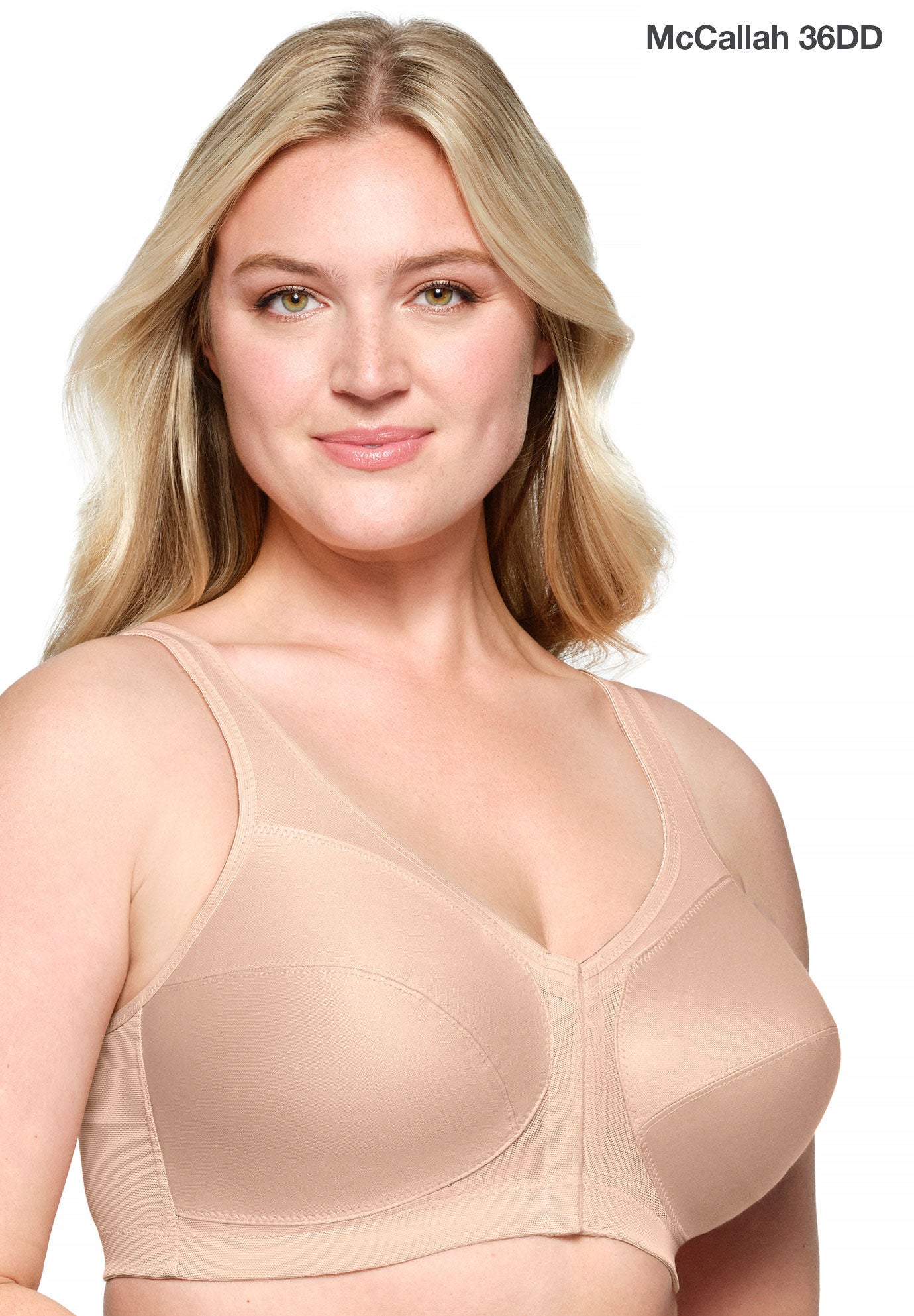 Glamorise&reg; Magic Lift&reg; Front-Close Posture Wireless Bra 1265, CAFE, alternate image number 3