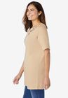 Embroidered Layered-Look Tunic, , alternate image number null
